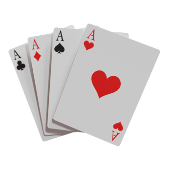 Poker Card Casino 3D Design Elements png