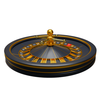 Black Gold Roulette Casino 3D Design Elements png