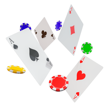 Casino Cards and Chips 3D Design Elements png