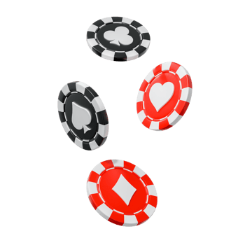 Casino Chip Composition 3D Design Elements png