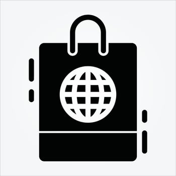 Isolated Ecommerce Theme Glyph Icons EPS 10 Free Vector Graphic