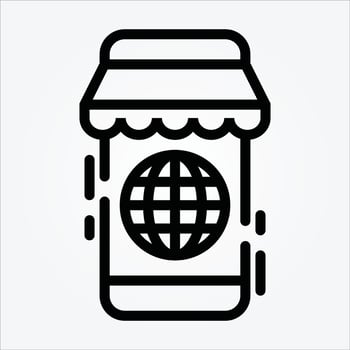 Isolated Ecommerce Theme Line Icons EPS 10 Free Vector Graphic