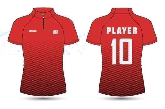 Raglan Short sleeve cycling jersey vector illustration template