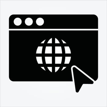 Isolated Internet of Things Glyph Icons EPS 10 Free Vector Graphic