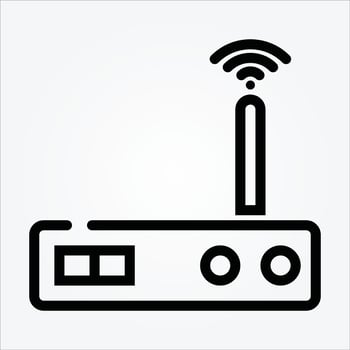 Isolated Internet of Things Line Icons EPS 10 Free Vector Graphic