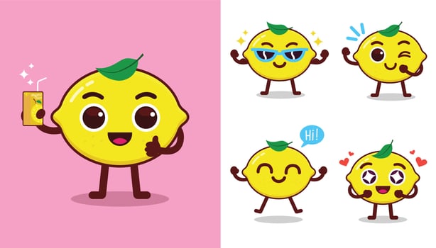 Lemon Vector Mascot