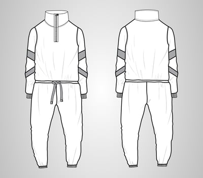 Nightwear dress design Technical fashion flat sketch vector illustration template front and back views.