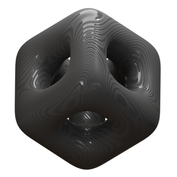 3d rendering abstract icon isolated png