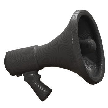3d rendering megaphone icon isolated. suitable for shopping promo illustration png