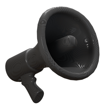 3d rendering megaphone icon isolated. suitable for shopping promo illustration png