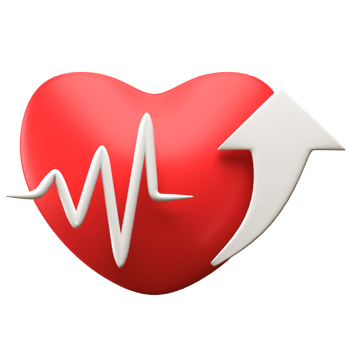 High Heart Rate 3d Illustration png