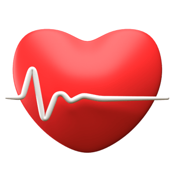 Low Heart Rate 3d Illustration png