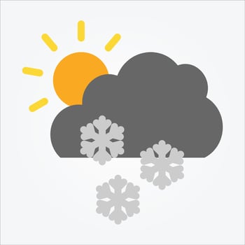 Isolated Weather Icons EPS 10 Free Vector Graphic