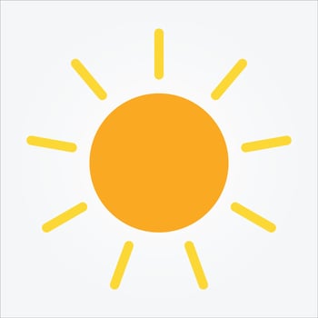 Isolated Weather Icons EPS 10 Free Vector Graphic
