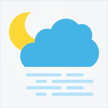 Isolated Weather Icons EPS 10 Free Vector Graphic