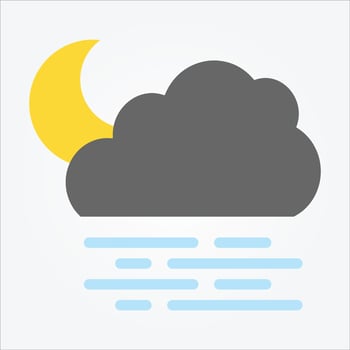 Isolated Weather Icons EPS 10 Free Vector Graphic
