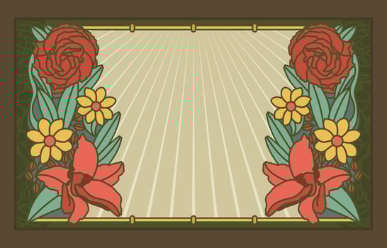 Art Nouveau Simple Background vector