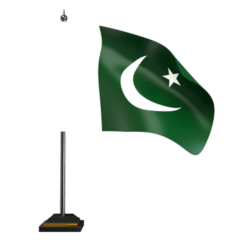 Pakistan Flag 3d Illustration png