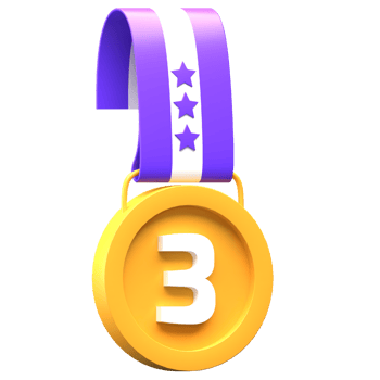 3d Medal Third Winner Icon Illustration png
