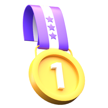 3d Medal First Winner Icon Illustration png