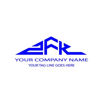 ZFK letter logo creative design with vector graphic