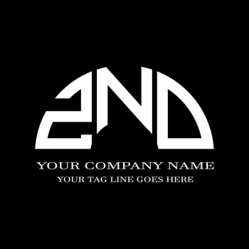ZND letter logo creative design with vector graphic