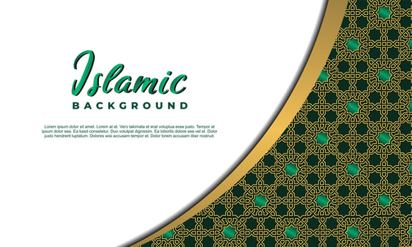 Arabic elegant luxury ornamental islamic background with islamic pattern decorative ornamentArabic elegant luxury ornamental islamic background with islamic pattern decorative ornament vector