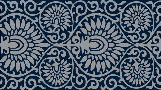 Amazing Pattern Design with Blue Background vector