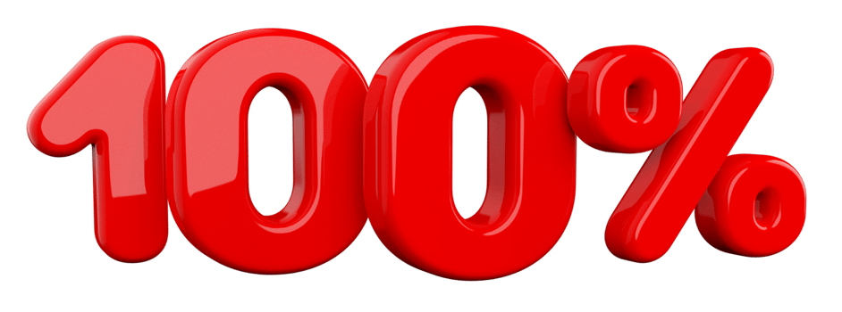 Sale 100 Percent Red 3D png