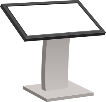 Digital kiosk clipart design illustration png
