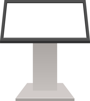 Digital kiosk clipart design illustration png