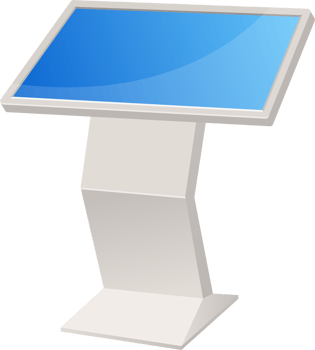 Digital kiosk clipart design illustration png