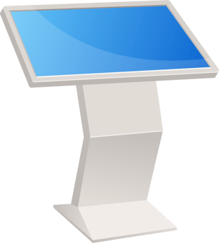 Digital kiosk clipart design illustration png