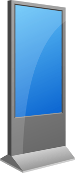 Digital kiosk clipart design illustration png