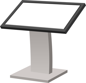 Digital kiosk clipart design illustration png