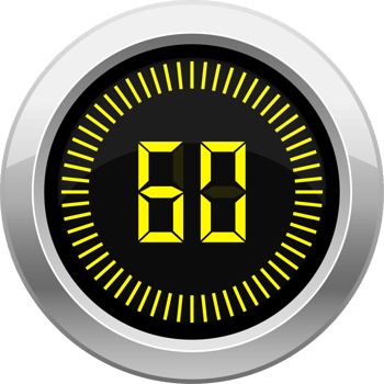 Digital timer clipart design illustration png