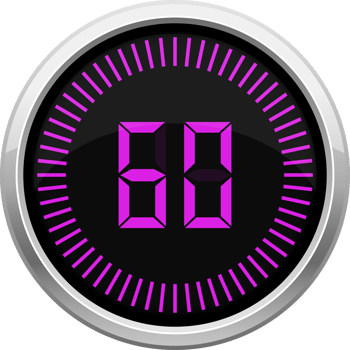 Digital timer clipart design illustration png