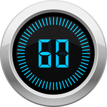 Digital timer clipart design illustration png