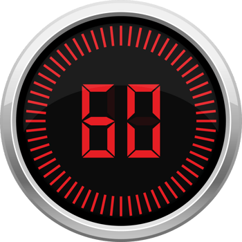 Digital timer clipart design illustration png