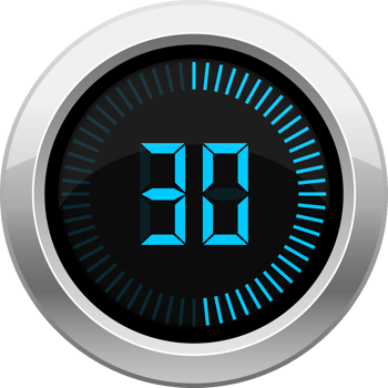 Digital timer clipart design illustration png