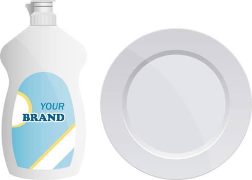 Diswashing liquid bottle clipart design illustration png