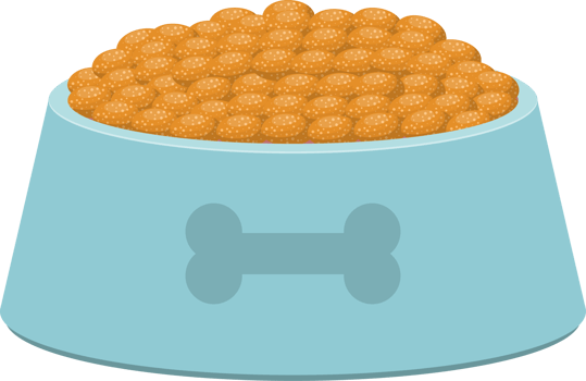 Dog bowl clipart design illustration png