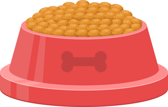 Dog bowl clipart design illustration png