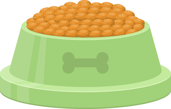 Dog bowl clipart design illustration png