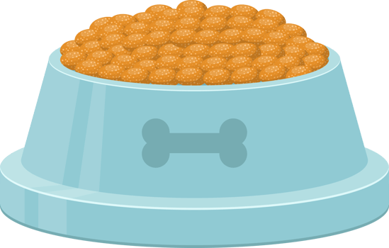 Dog bowl clipart design illustration png