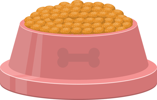 Dog bowl clipart design illustration png