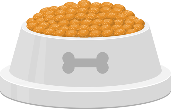Dog bowl clipart design illustration png