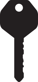 Door key clipart design illustration png