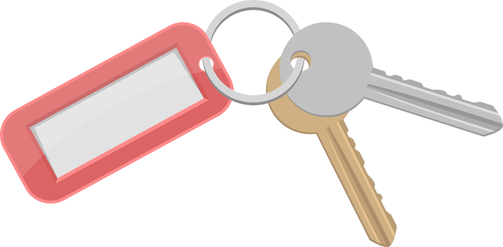 Door key clipart design illustration png