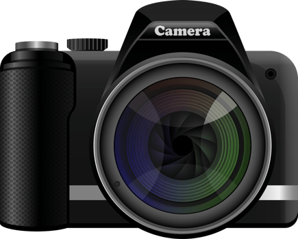 Dslr photo camera clipart design illustration png